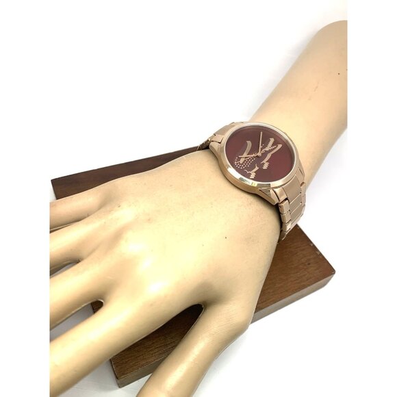 Lacoste Women's Watch 2001191 Ladycroc Quartz Rose Gold Stainless Steel 36mm - Picture 4 of 13